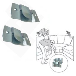 4 Pares Conector Cabeceira Sofá Painel Tvs União Encaixe - 4