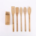 Ver imagem 2 de Kit 5 Utensílios Bambu - Bene Casa