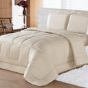 Ver imagem 1 de Kit Aconchego Casal Queen Edredom+ Jogo Lençol Roupa De Cama