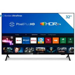 Smart TV Philips 32 Polegadas LED Hd 32Phg6825/78, Wi-Fi Integrado, USB, HDMI. Bivolt Preto - 1