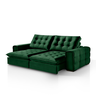 Sofá 180 Galliano Retrátil Reclinável Conforto Sofisticação:verde - 4