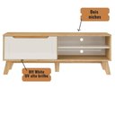 Ver imagem 3 de Rack de Sala Tv Lotus Carvalho | Off White