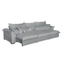 Ver imagem 3 de Sofá Magnífico Retrátil e Reclinável 8 Lugares 3,20m com Almofadas Soltas Linho Premium | de Casa Dé