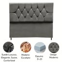 Ver imagem 4 de Cabeceira Estofada Cama Box Solteirão 100 Cm Suede Nina:cinza