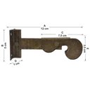 Ver imagem 2 de Kit 16 Prendedor Janela Veneziana Carranca Ouro Velho