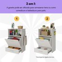 Ver imagem 6 de Balcão Multiuso/comedouro para Cães e Gatos Multimóveis Mp6026 Branco
