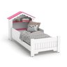Mini Cama Infantil Magia Casinha Branco Rosamo Quarto - 2