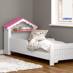 Mini Cama Infantil Magia Casinha Branco Rosamo Quarto - 1
