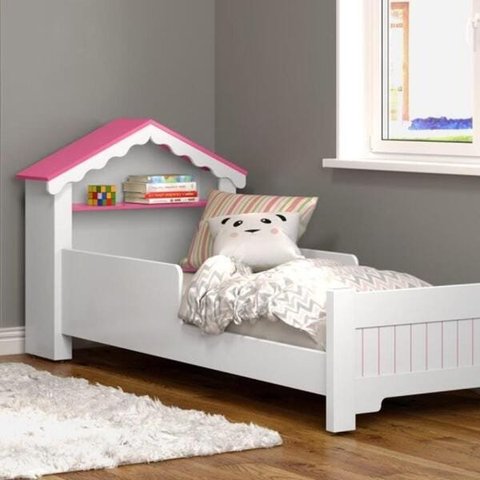 Mini Cama Infantil Magia Casinha Branco Rosamo Quarto