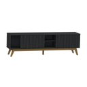 Ver imagem 2 de Rack Ripado Retrô para TV até 65 Polegadas Fox 180 cm Preto