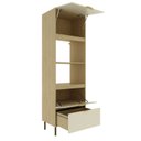 Ver imagem 5 de Torre Quente 70cm para Forno e Micro-Ondas com 2 Portas Basculantes e 1 Gaveta TM1240 Nanda Bege/Nature/Arenas