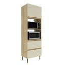 Ver imagem 7 de Torre Quente 70cm para Forno e Micro-Ondas com 2 Portas Basculantes e 1 Gaveta TM1240 Nanda Bege/Nature/Arenas