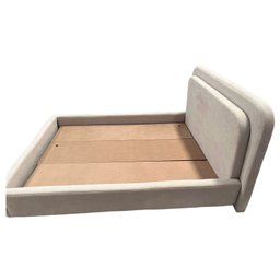 Cama Casal Paris Estofada Tamanho King Tecido Boucle Bege - 4