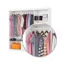 Ver imagem 6 de Guarda-roupa Solteiro Regalle 6 Portas 2 Gavetas Branco - Pnr Móveis