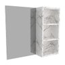Espelheira para Banheiro 60cm Multimóveis CR10089 Mármore Branco - 4