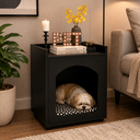 Ver imagem 3 de Mesa de Cabeceira Casinha de Cachorro/Gato PET Preto
