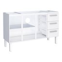 Ver imagem 2 de Gabinete de Cozinha para Pia 150 em Aço Vênus 3 Gavetas Branco - Cozimax