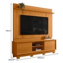 Ver imagem 6 de Estante Home Theater Siena Cinamomo para Tv até 75” com Pés - Madetec