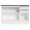 Ver imagem 7 de Balcão de Pia Cozinha 100% MDF 120 cm 3 Portas e 2 Gavetas Branco Acordes Madesa