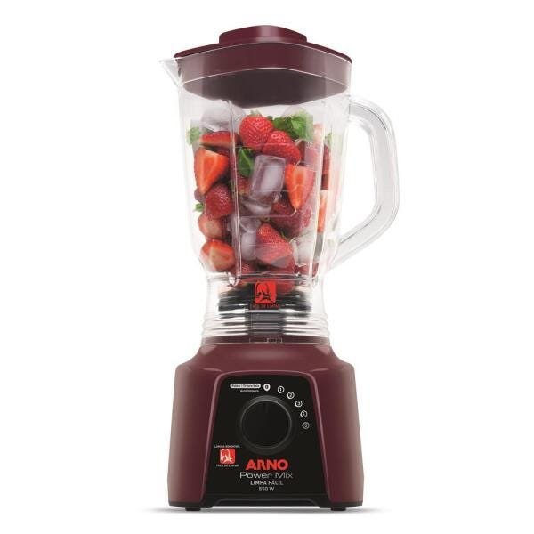 Liquidificador Arno Power Mix Lq32, 5 Velocidades, 550W, Vinho - 220V - 2