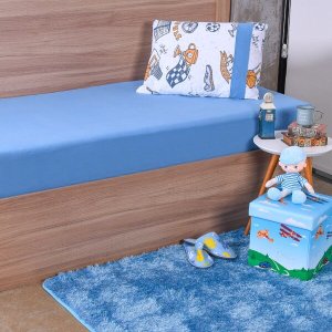 Jogo De Cama Infantil Solteiro Malha 100% Algodão Sports - Bene Casa