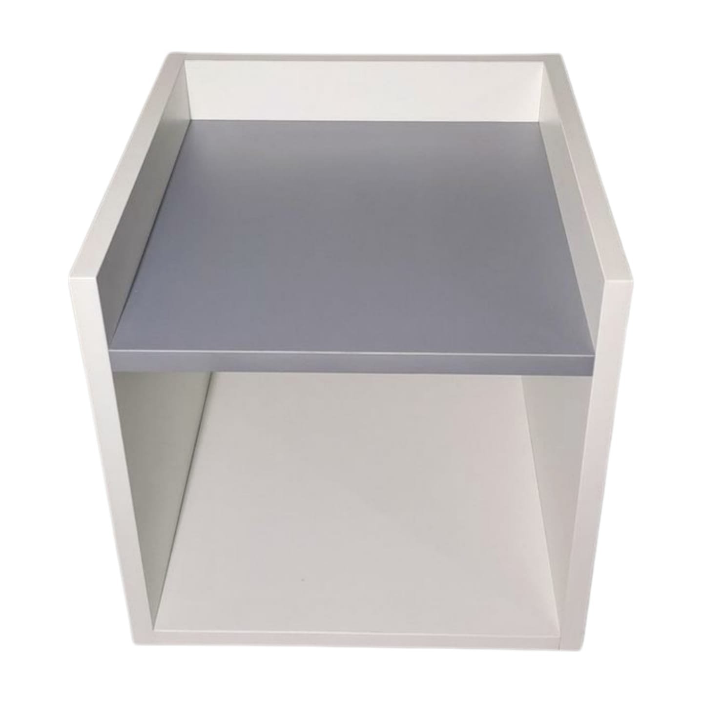 Mesa de Cabeceira Criado Suspenso 100%mdf - Cinza - 4