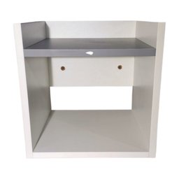 Mesa de Cabeceira Criado Suspenso 100%mdf - Cinza - 5