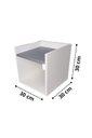 Ver imagem 2 de Mesa de Cabeceira Criado Suspenso 100%mdf - Cinza