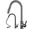 Torneira Extensivel Gourmet Cozinha Pia Mesa Bancada Ducha Articulada 2 Jatos Monocomando Agua Quent - 1