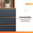 Ver imagem 6 de Armário de Cozinha Completa 8 Portas 3 Gavetas Itália Madeirado/grafite