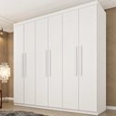 Ver imagem 2 de Guarda-Roupa Casal com 6 Portas e 4 Gavetas 219cm Multimóveis CR35493 Neve