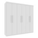 Ver imagem 1 de Guarda-Roupa Casal com 6 Portas e 4 Gavetas 219cm Multimóveis CR35493 Neve