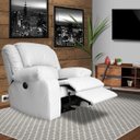 Ver imagem 7 de Poltrona do Papai Reclinável Elétrica com Massagem Magnum Couro (PU) Branco - Gran Belo