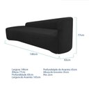 Ver imagem 3 de Recamier Curvo Orgânico 180cm 3 Lugares Lado Esquerdo para Sala de Estar Bouclé Paris