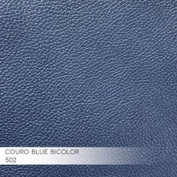 Poltrona do Papai Reclinável Giratória Armênia Glider Mecânico Couro Azul - Gran Belo - 4