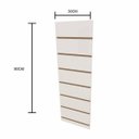 Ver imagem 1 de Painel para ganchos, ideal para lojas branco 90(A)x30(C)cm sem ganchos