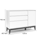 Ver imagem 5 de Cômoda Infantil Nature Clean com Porta Matic Branco Eco Wood