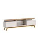 Ver imagem 1 de Rack Classic Mais 2 Gavetas 180cm Imcal 11933 Off White Nature