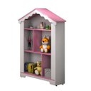Ver imagem 1 de Estante Casinha de Princesa Infantil - Branca/rosa - Ofertamo