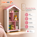 Ver imagem 4 de Estante Casinha de Princesa Infantil - Branca/Rosa - Ofertamo