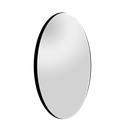 Ver imagem 2 de Espelho Redondo 70cm Moldura em Couro Preto