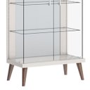 Ver imagem 3 de Cristaleira Tifanny Imcal com LED Off White 22811 Pé Retro