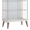 Cristaleira Tifanny Imcal com LED Off White 22811 Pé Retro - 3