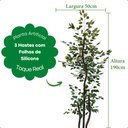 Ver imagem 2 de Arvore Artificial Ficus Verde Figueira Lyrata Grande sem Vaso Decorativo