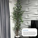 Ver imagem 3 de Arvore Artificial Ficus Verde Figueira Lyrata Grande sem Vaso Decorativo