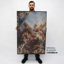 Ver imagem 2 de Quadro Decorativo em Canvas Pintura Renascentista - Moldura Branca - 120 x 80cm
