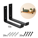 Ver imagem 3 de Kit 10 Suporte Mão Francesa Invertida 30cm Estilo Industrial