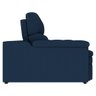 Sofá Retrátil 2,24M Sala de Estar Murai Suede Azul - Gran Belo - 8