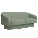 Ver imagem 1 de Sofá Orgânico 03 Lugares 180cm Liz Bouclé Verde Claro - Nexta Casa