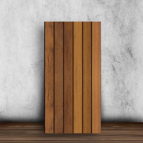 Revestimento Flexível Efeito Madeira Ripada Acabamento Laminado - 90x60cm